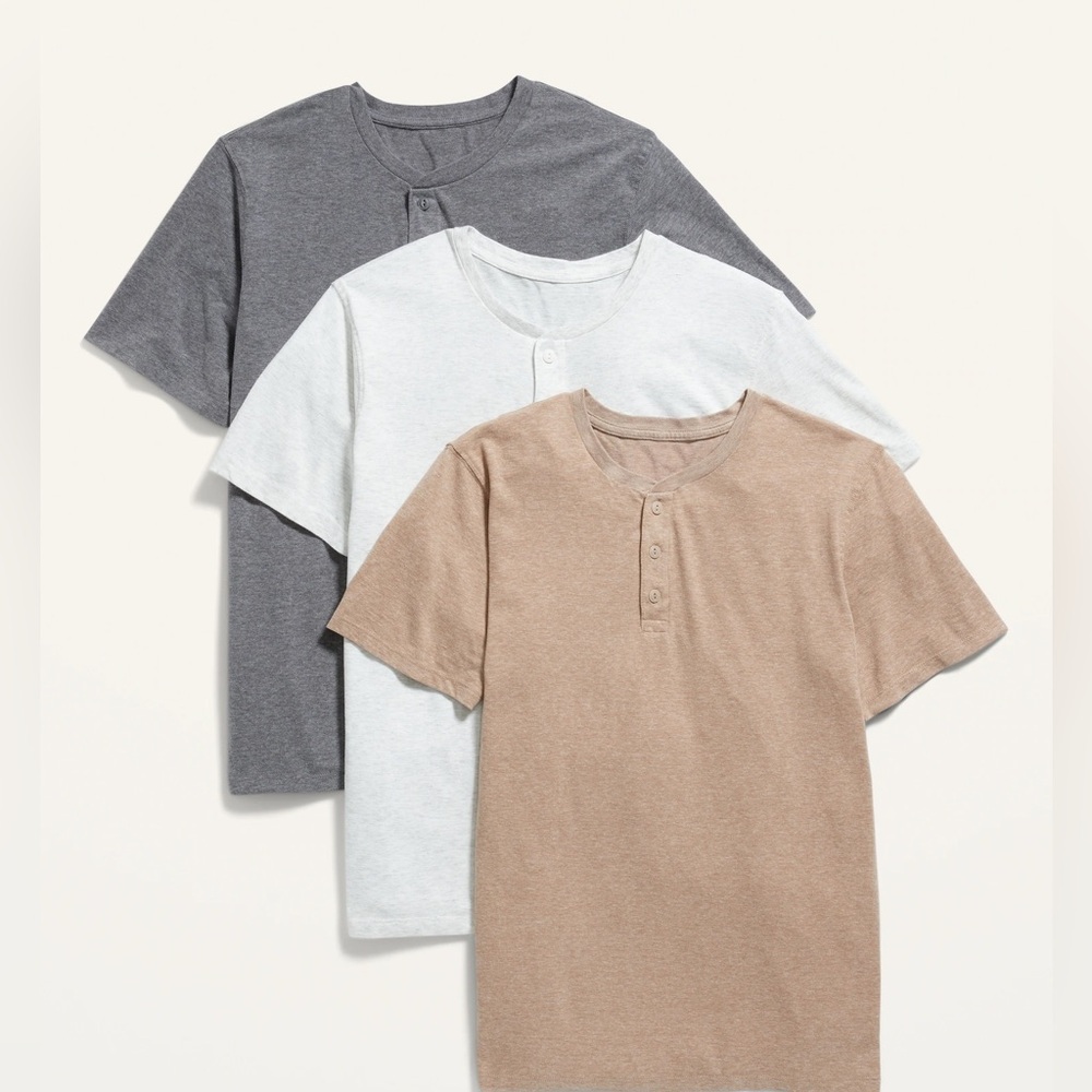 3 PACK M/M Men’s Henley Tee Old Navy